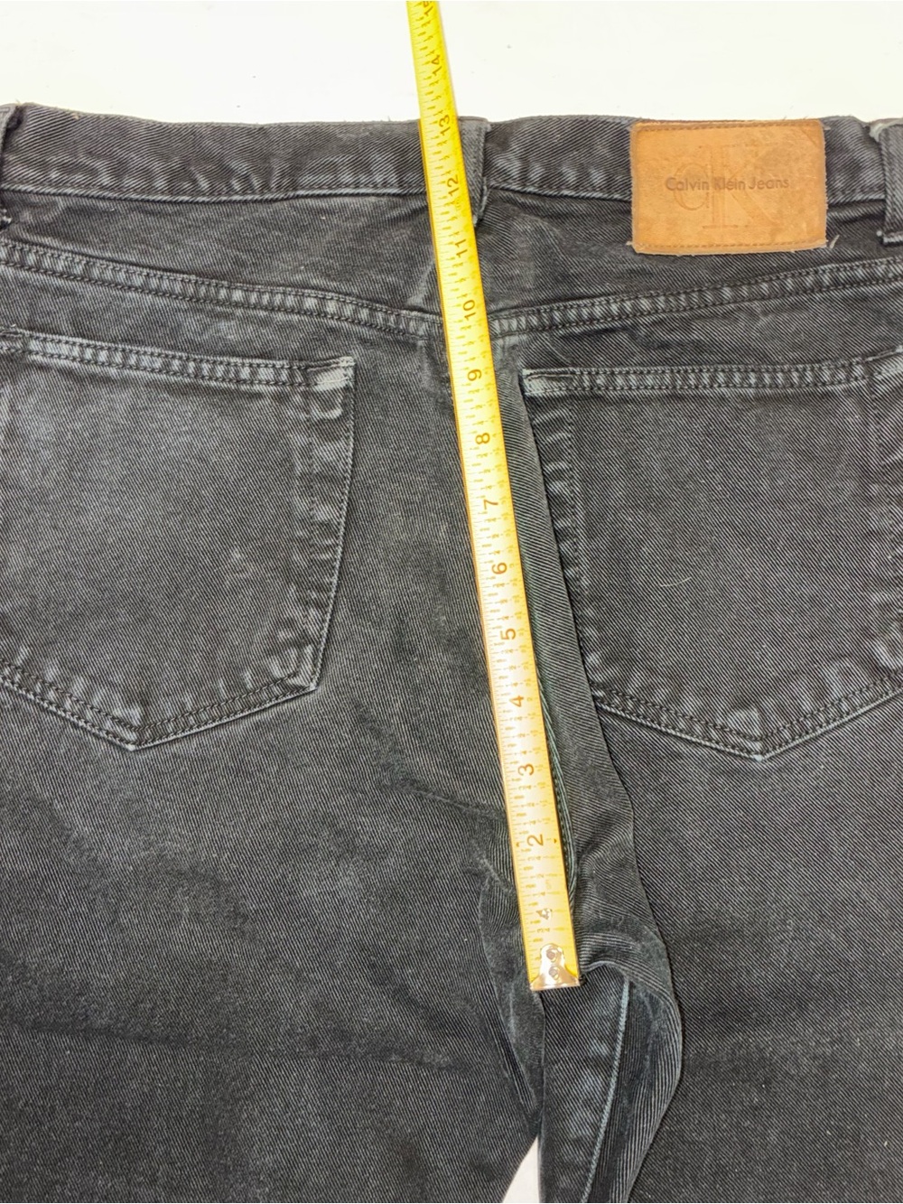 Vintage 90s Calvin Klein Women's Straight Leg Jeans — Black - Picture 8 of 8